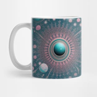 Other Worldly Designs- nebulas, stars, galaxies, planets with feathers Mug